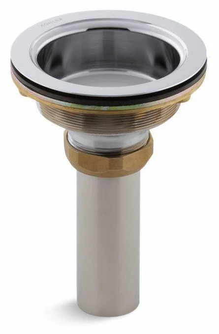 Duostrainer Sink Drain Body with Tailpiece - Polished Chrome 8804-CP Kohler