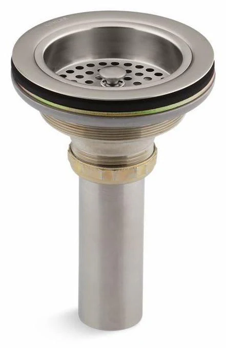 Duostrainer Sink Drain and Strainer with Tailpiece - Vibrant Brushed Nickel 8801-BN Kohler