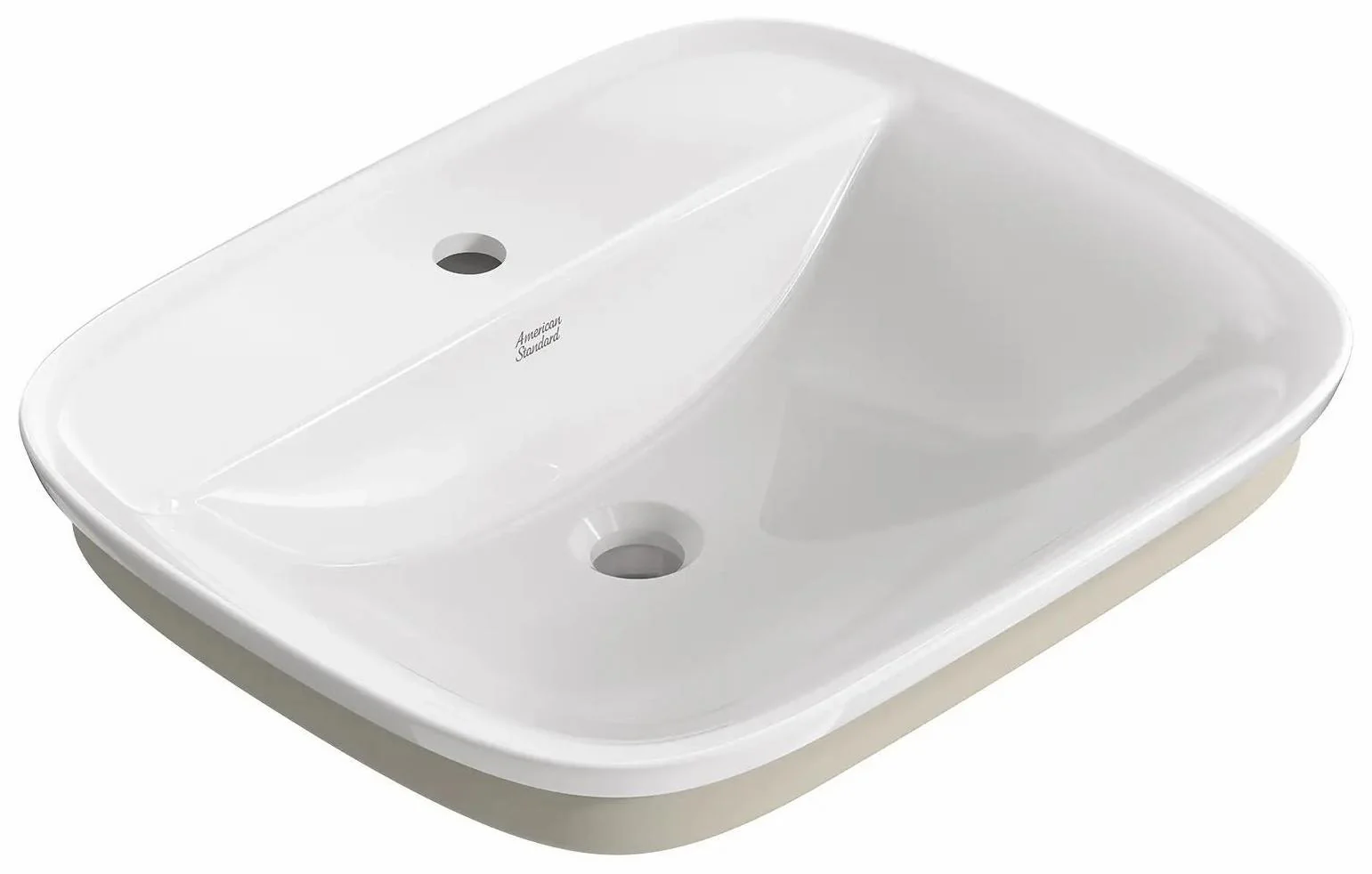 Aspirations 1-Hole Drop-In Bathroom Sink - White 1721001.020 American Standard