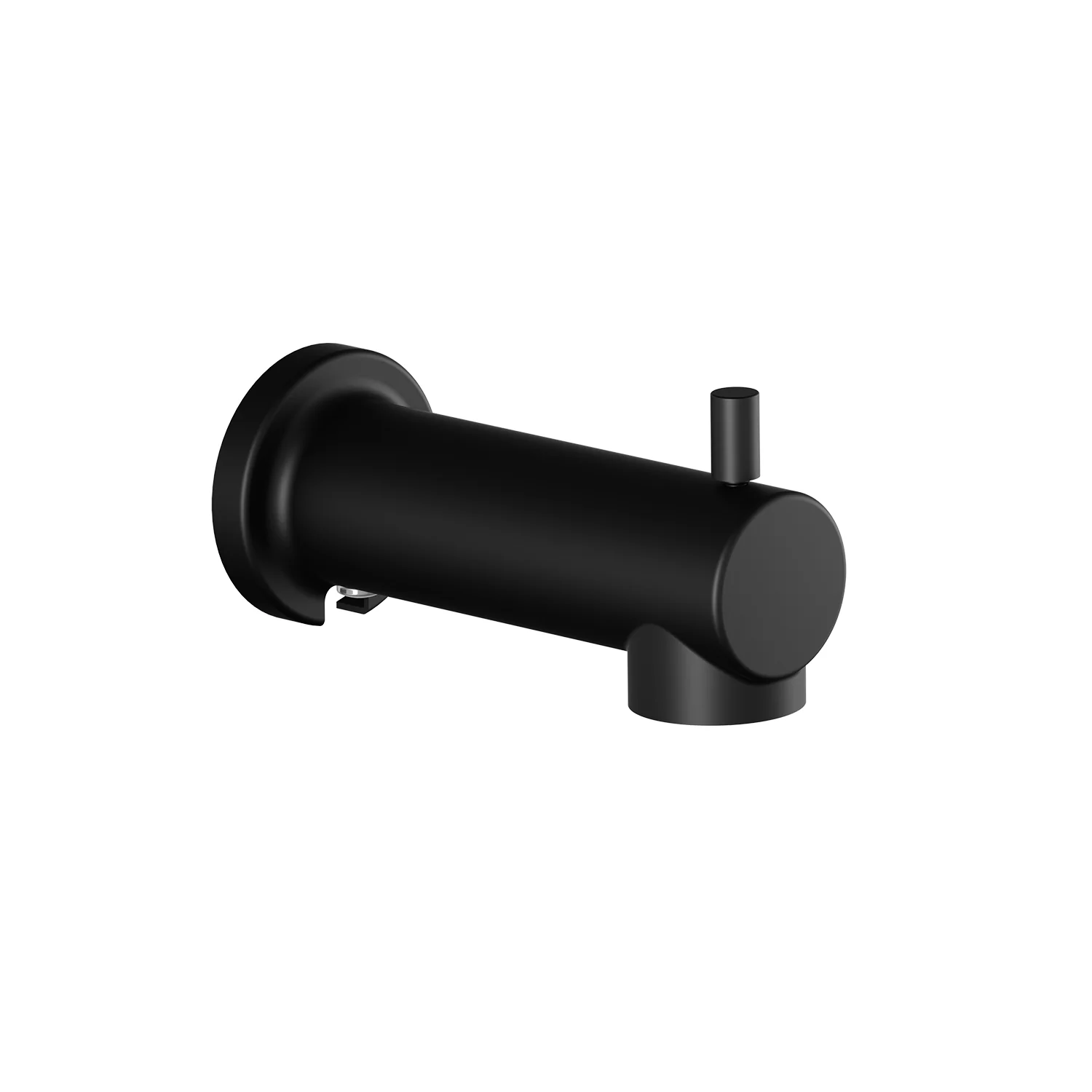 Basico Slip Fit Round Tub Spout with Diverter - Matte Black 106540-160 Kalia
