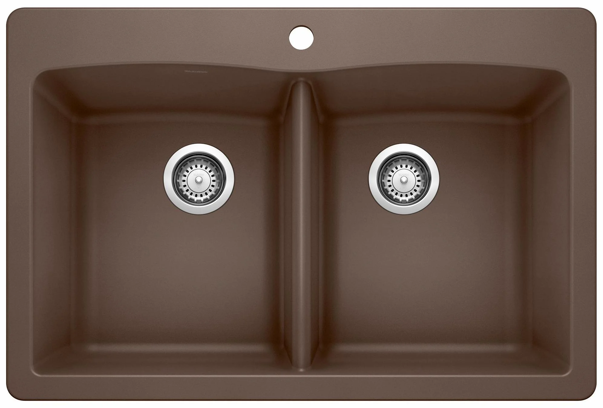 Diamond 210 2 Bowl Drop-In Silgranit Sink - Cafe 400365 Blanco