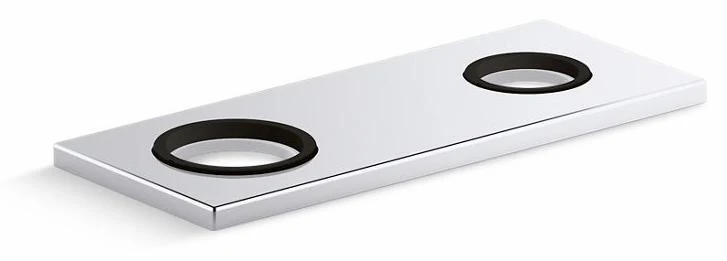 4" 2-Hole Plate for Insight and Kinesis Faucets and Soap Dispensers - Polished Chrome 38167-CP Kohler