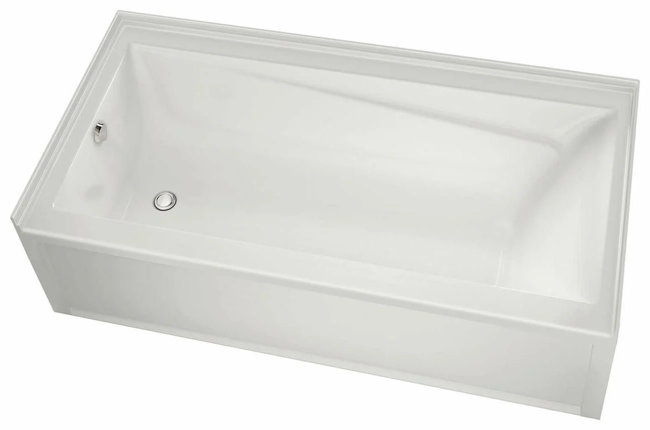 Exhibit 60" x 32" IFS LH Drain Alcove Tub - White 105548-000-001-104 Maax