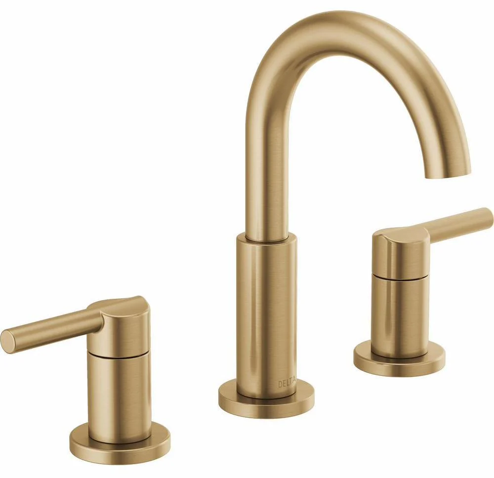Nicoli Widespread Bathroom Faucet - Champagne Bronze 35749LF-CZ Delta