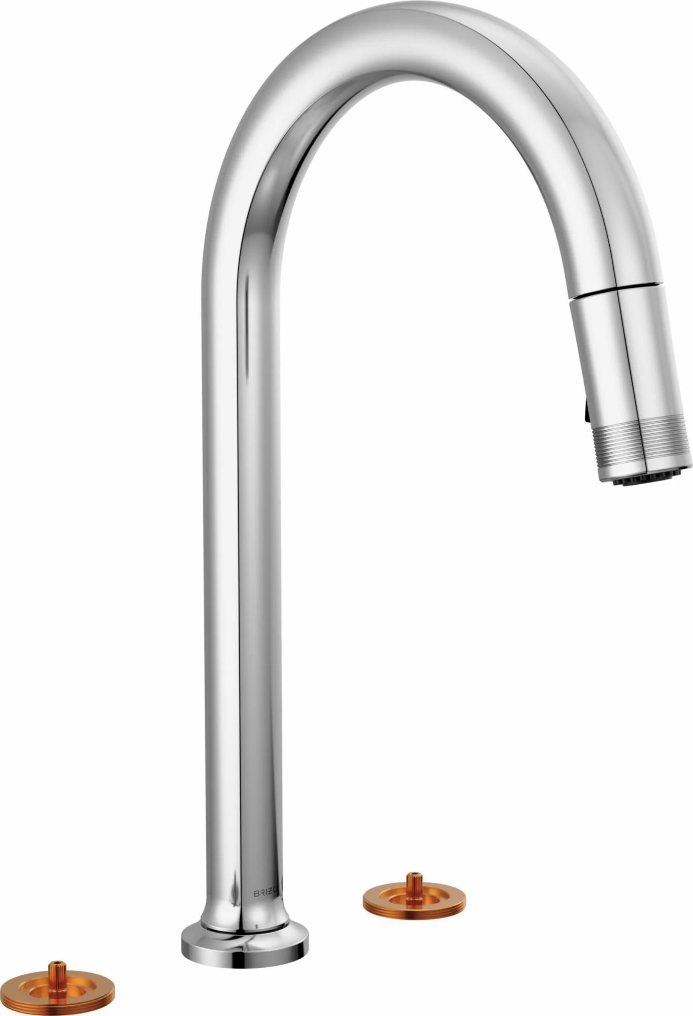 Kintsu 2-Handle Kitchen Faucet with Pulldown Spray (Less Handles) 62506LF-PCLHP-L Brizo