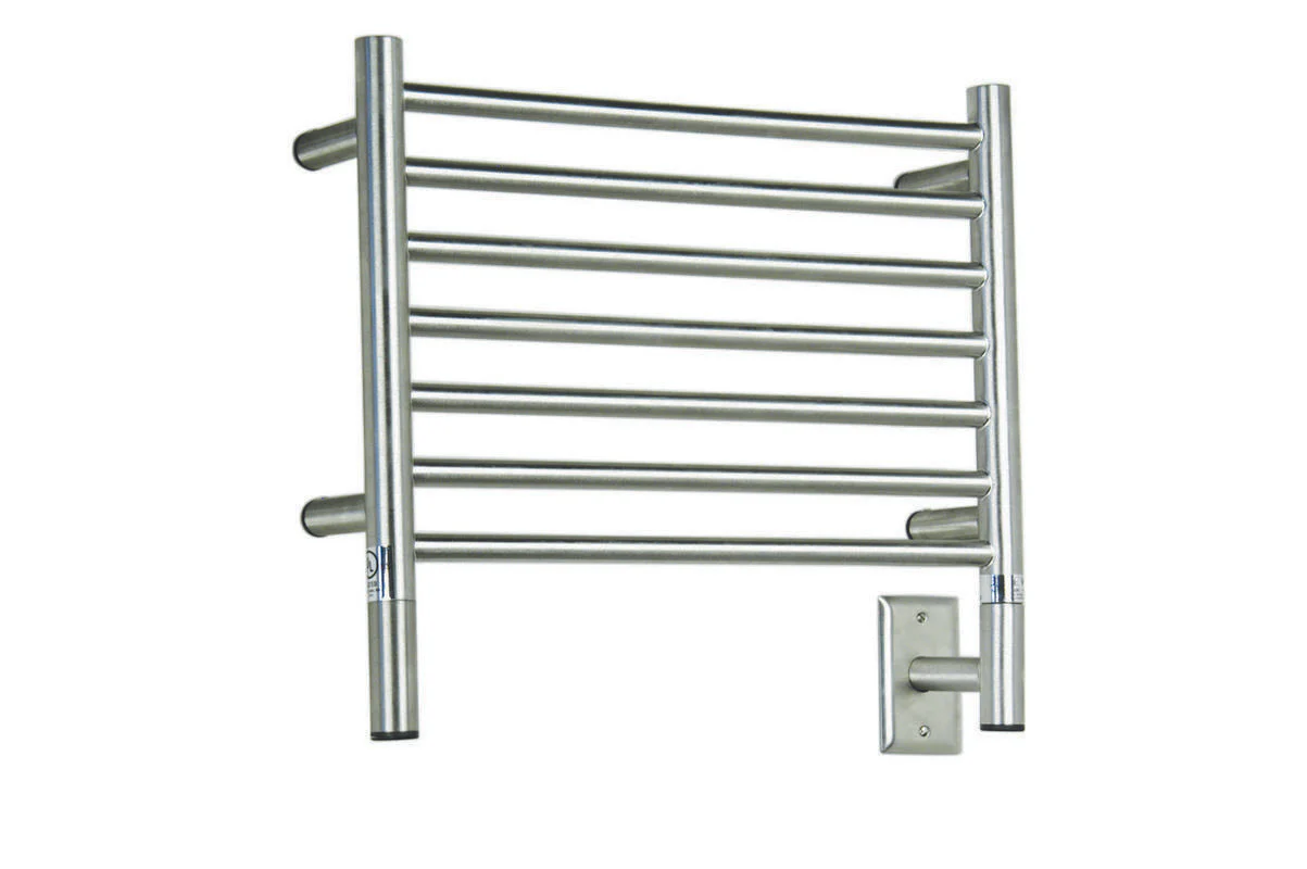 Jeeves H Straight Heated Towel Bar - Polished HSP Amba