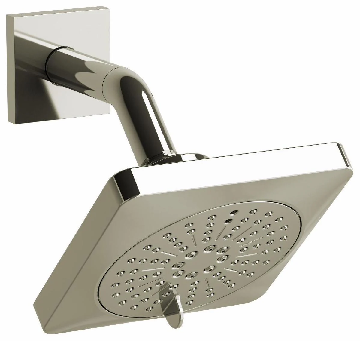 5" 2-Function Square Showerhead with Arm - Polished Nickel 343PN RIOBEL