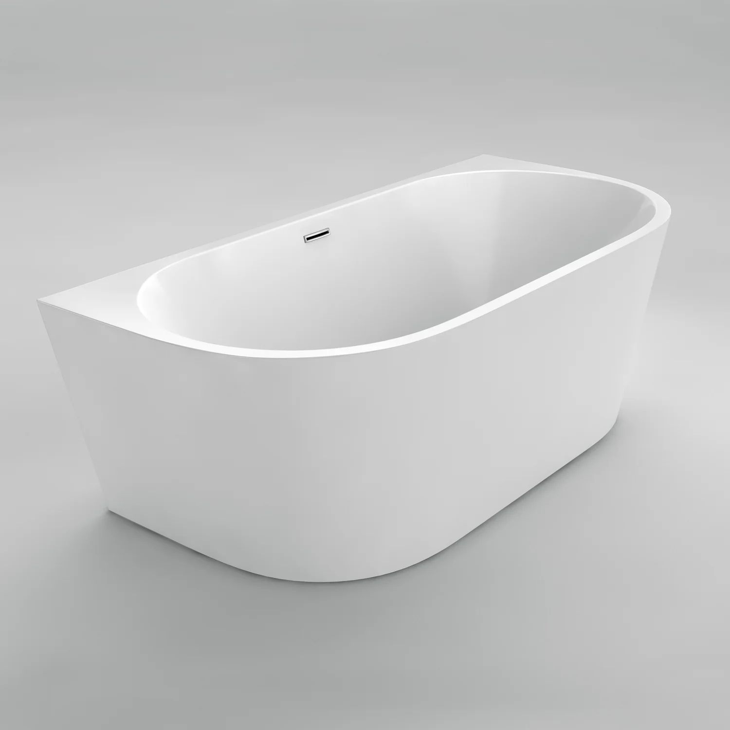 Rochelle 59" Freestanding Tub - White 44275 Acritec