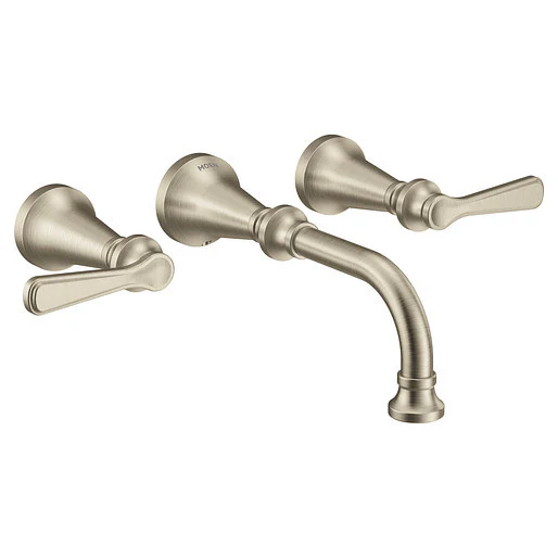 Colinet Wall Mount Bathroom Faucet Trim - Brushed Nickel TS44104BN Moen