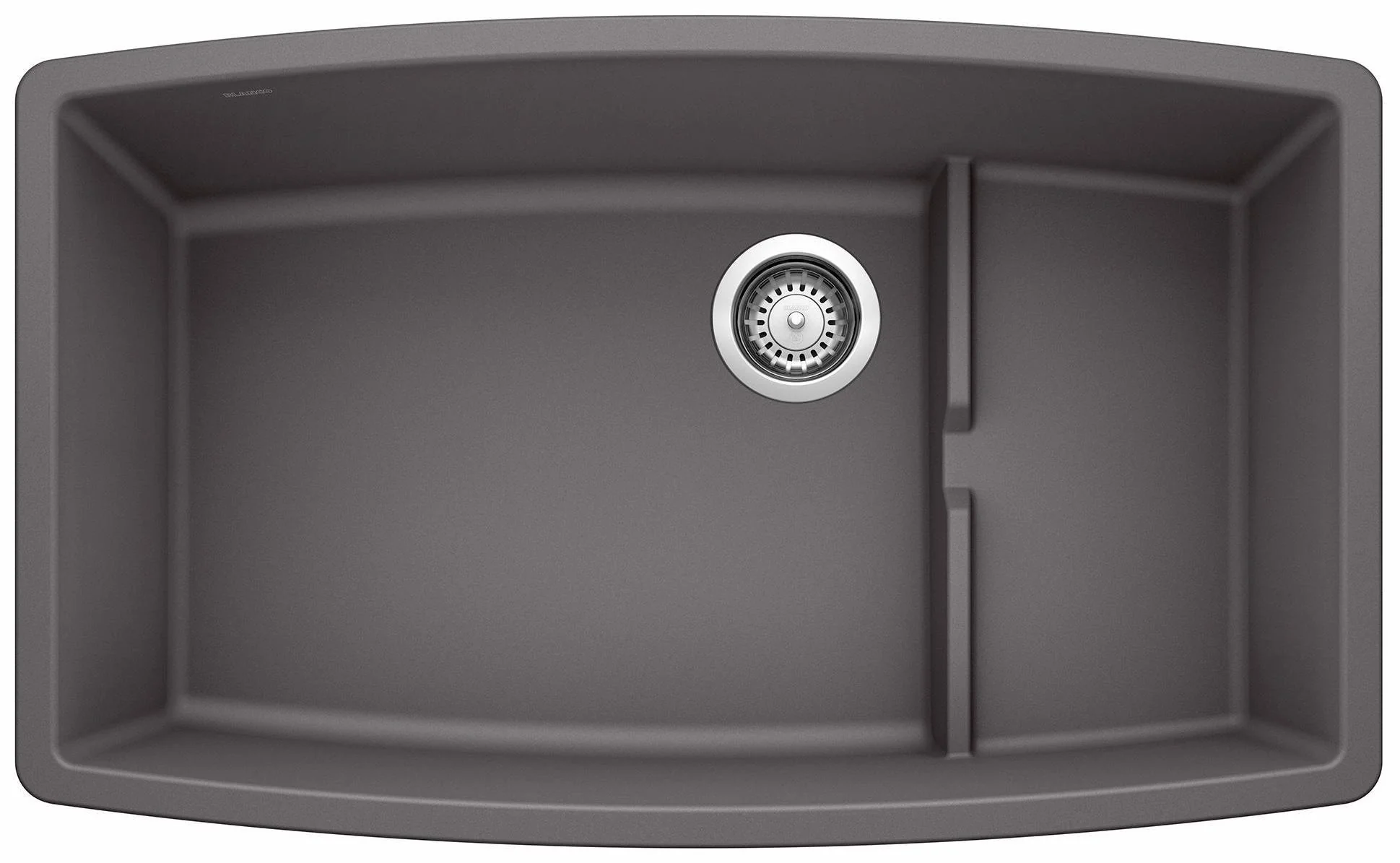 Performa Cascade 1.5 Bowl Undermount Silgranit Sink - Cinder 401420 Blanco