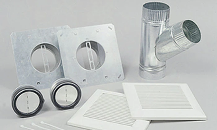 WhisperLine Installation Kit - Double Inlet - 6" Duct - White PCNLF06D Panasonic