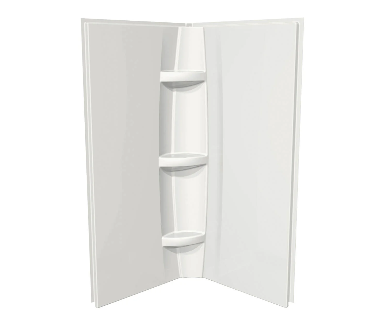 38" x 72" 2-Piece Shower Side Wall Kit - White 105065-000-001-000 Maax