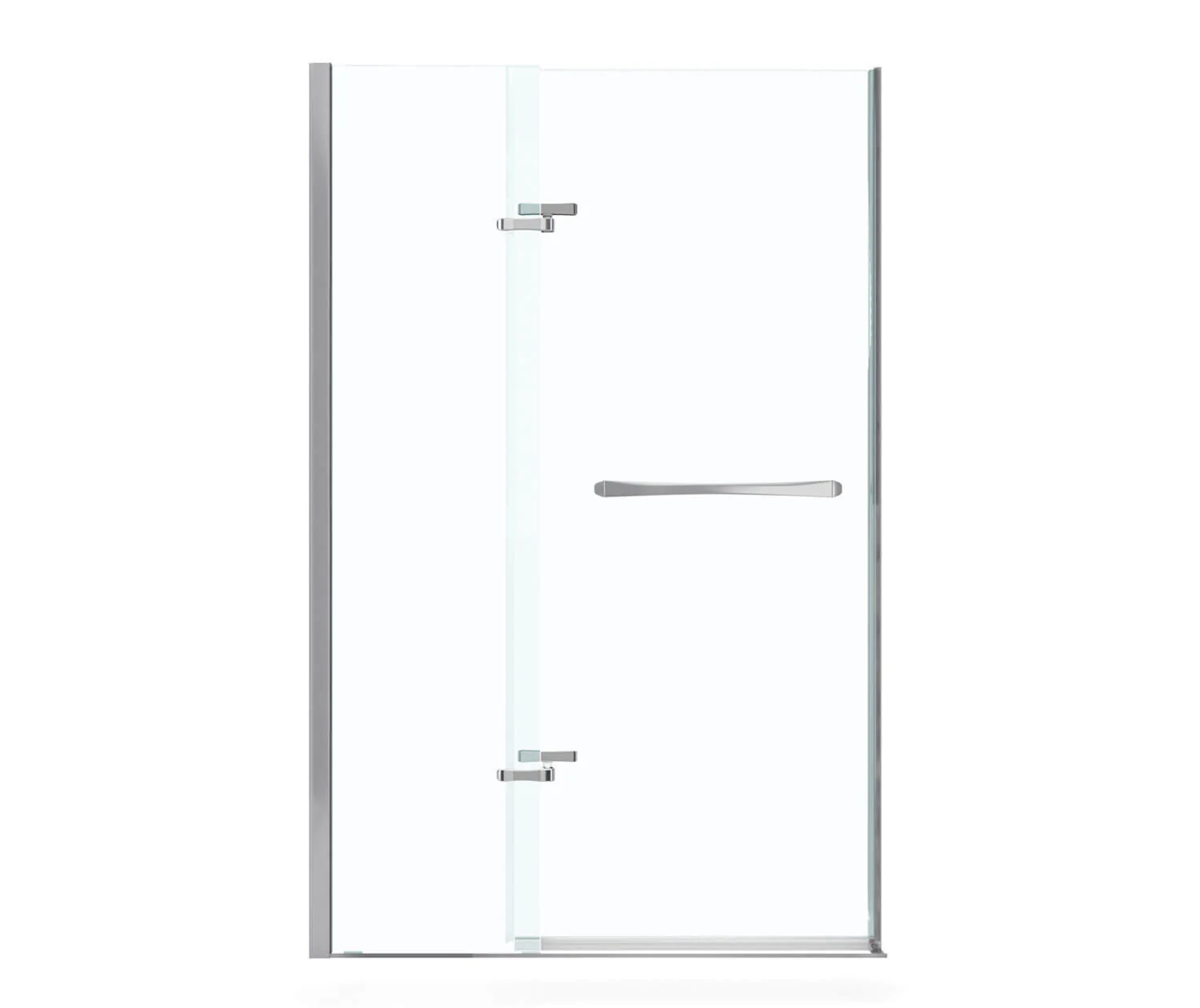 Reveal 71 41.5-44.5" x 71.5" Alcove Pivot Shower Door - Chrome/Clear 136677-900-084-000 Maax