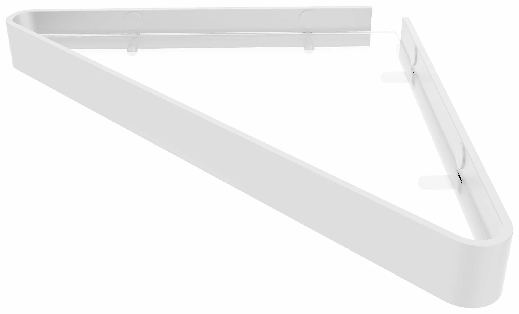 Manhattan Corner Bathroom Shelf - Glossy White 10042818-276 Maax