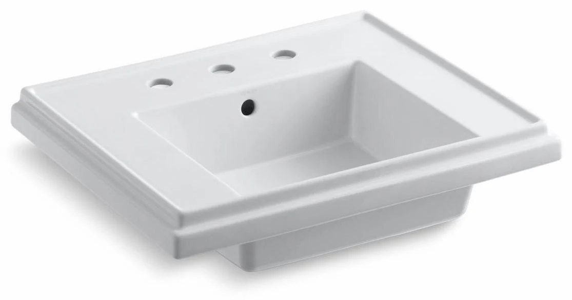Tresham Pedestal Sink Top - White 2757-8-0 Kohler