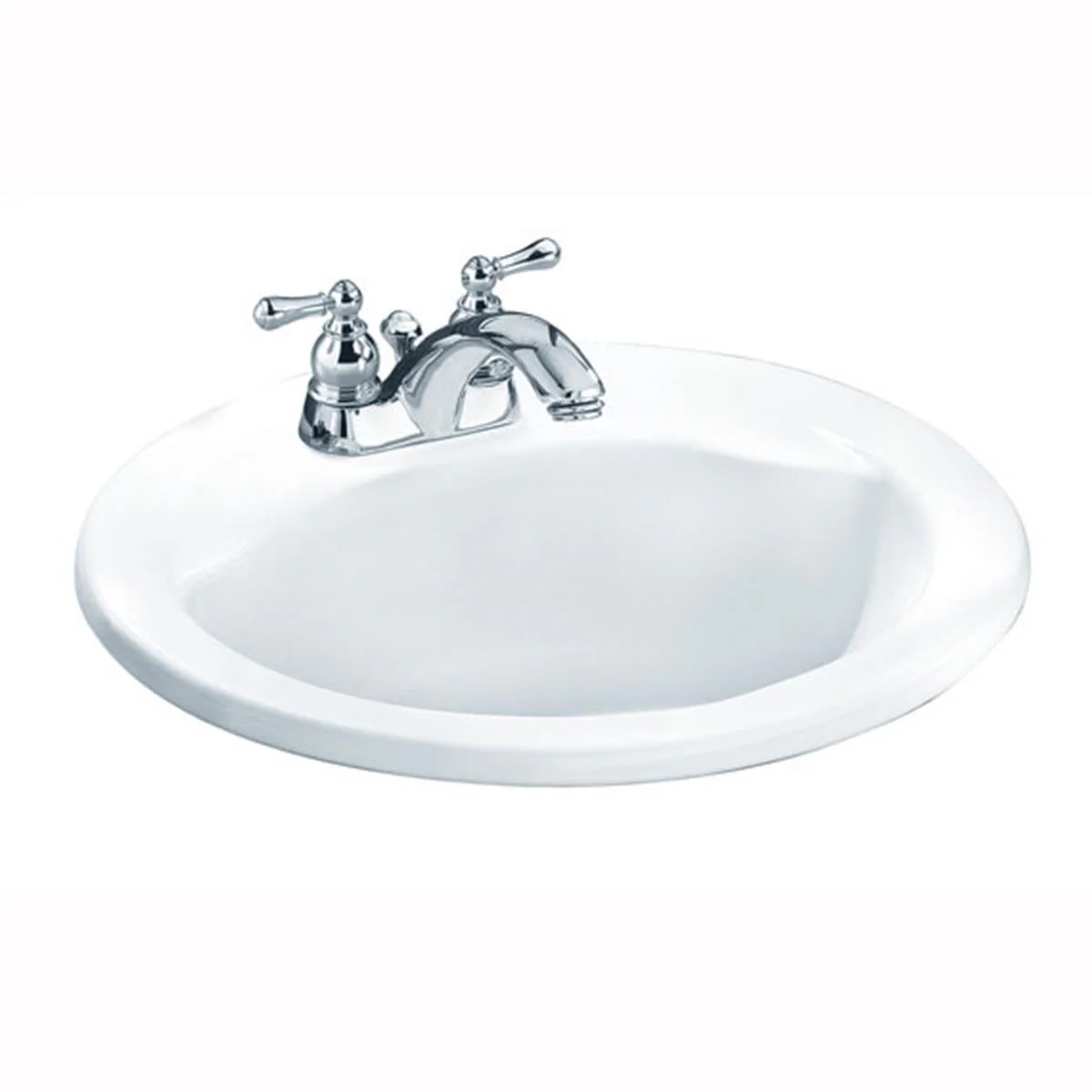Cadet Centerset Drop-In Bathroom Sink - White 0419444EC.020 American Standard