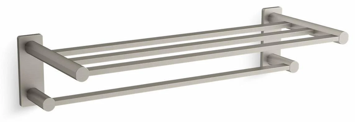 Parallel Hotelier Towel Bar Shelf - Vibrant Brushed Nickel 23530-BN Kohler