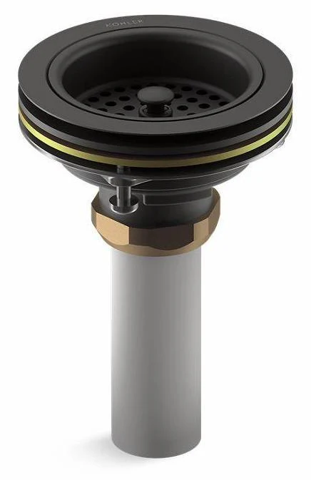 Duostrainer Sink Drain and Strainer with Tailpiece - Matte Black 8801-BL Kohler