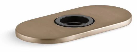 4" Escutcheon Plate For Insight And Kinesis Faucet - Vibrant Brushed Bronze 13478-A-BV Kohler