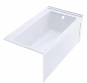 Langley 60" x 30" Alcove Tub with RH Drain - White AC3077R-0 Hytec