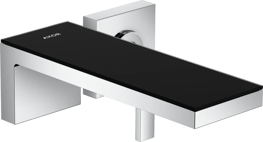Axor MyEdition Wall Mount Bathroom Faucet Trim - Chrome/Black 47060601 Axor