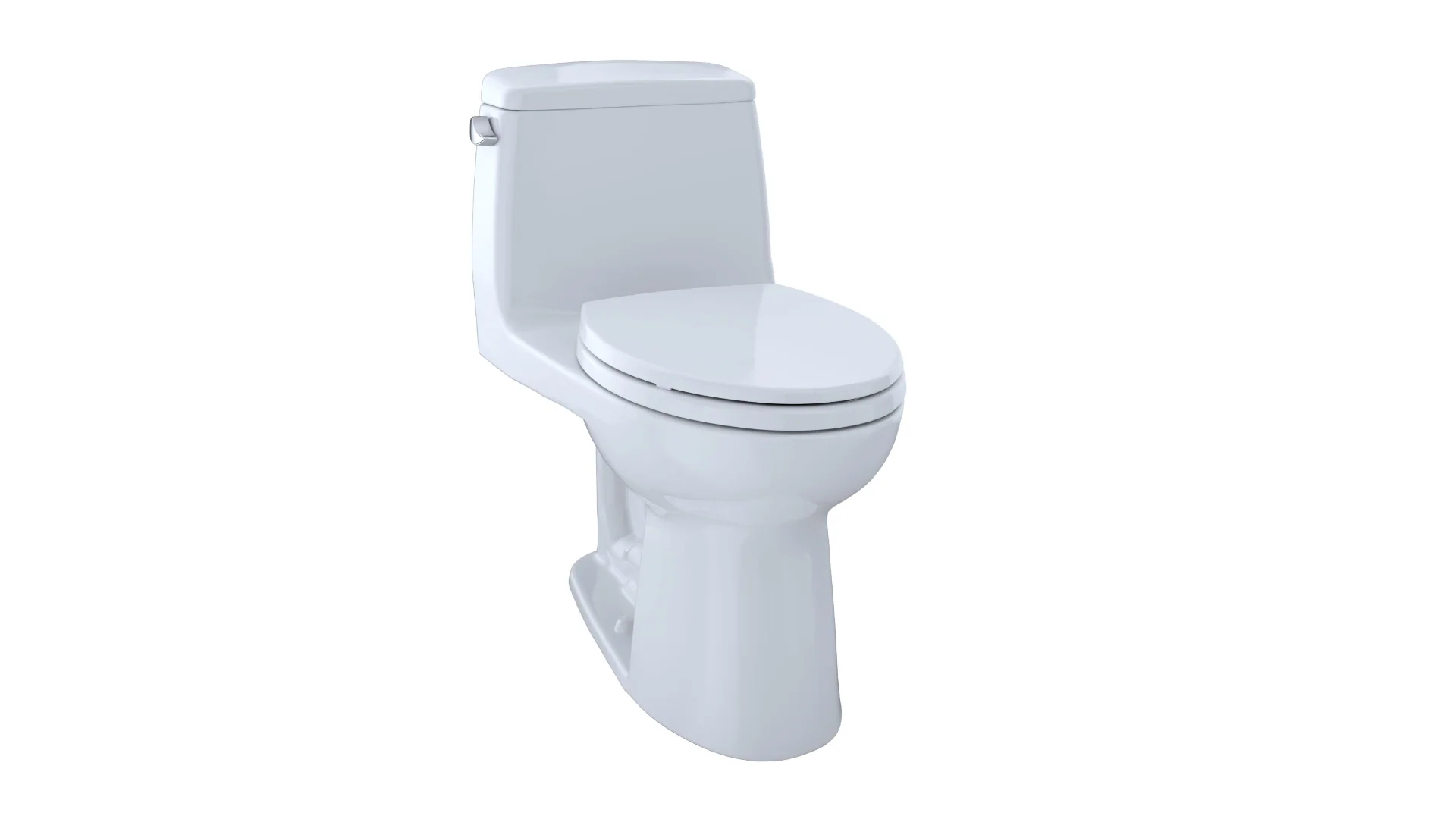 UltraMax Elongated 1.6 GPF 1-Piece Toilet - Cotton White MS854114#01 Toto