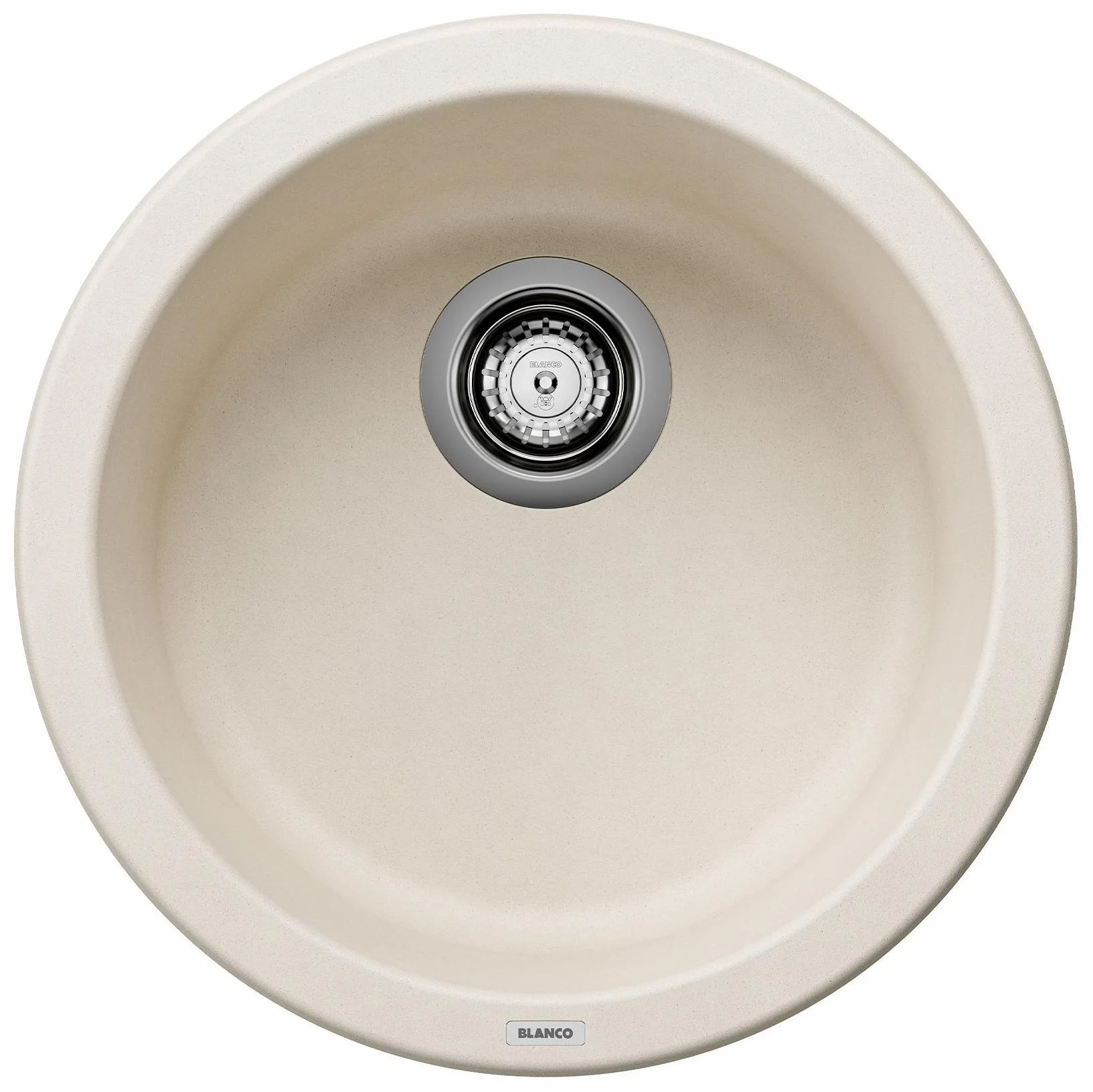Rondo Round Dual Mount Silgranit Sink - Soft White 402889 Blanco