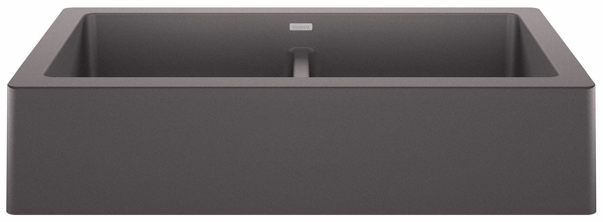 Vintera 33 2 Bowl Apron Front Silgranit Sink - Cinder 402591 Blanco