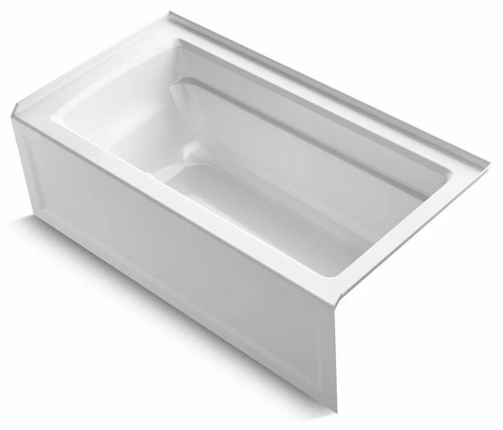 Archer 60 x 32 Alcove Bathtub with RH Drain - White 1123-RA-0 Kohler