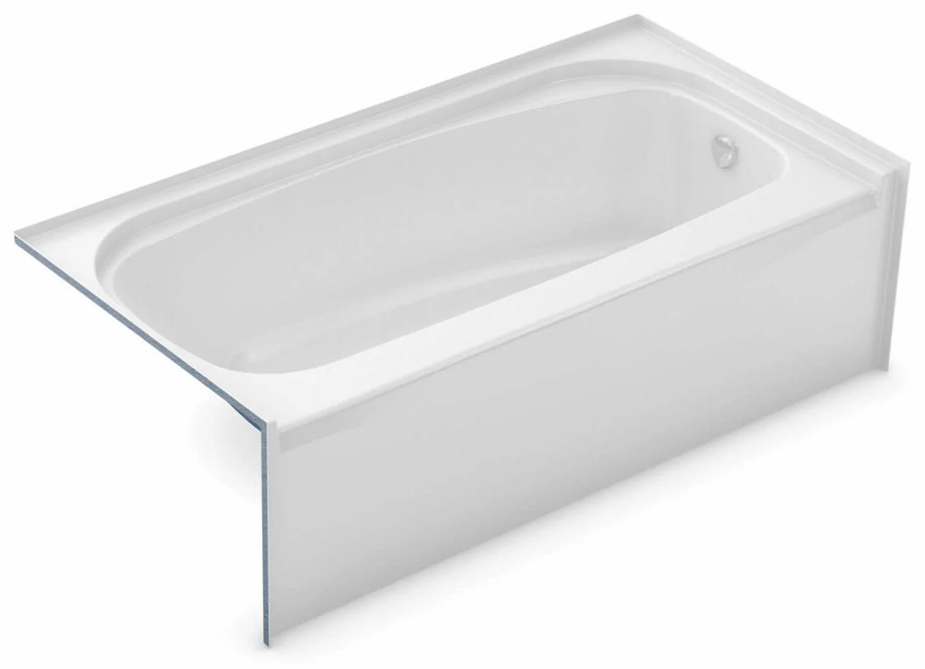 TOF 60" x 30" RH Drain Alcove Tub - White 145008-000-002-085 Maax