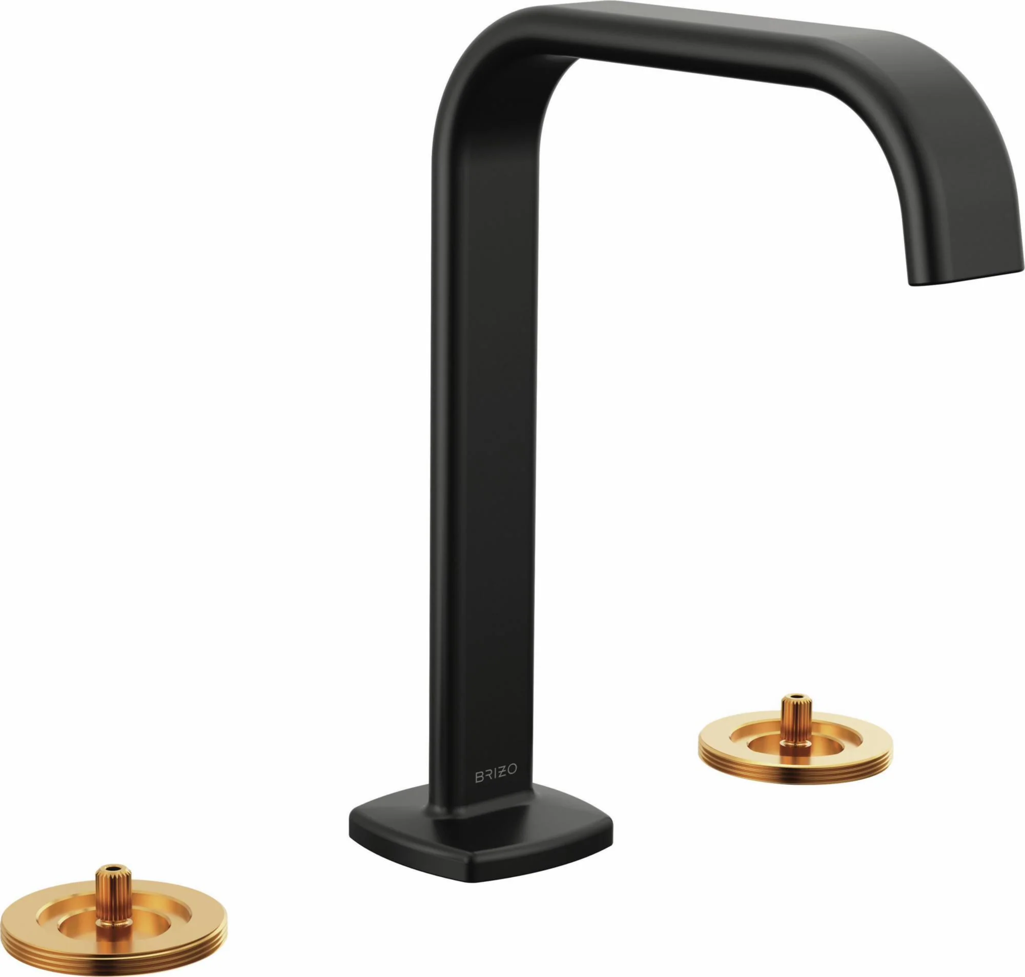 Allaria Widespread Bathroom Faucet (Less Handles) - Matte Black 65368LF-BLLHP-ECO Brizo