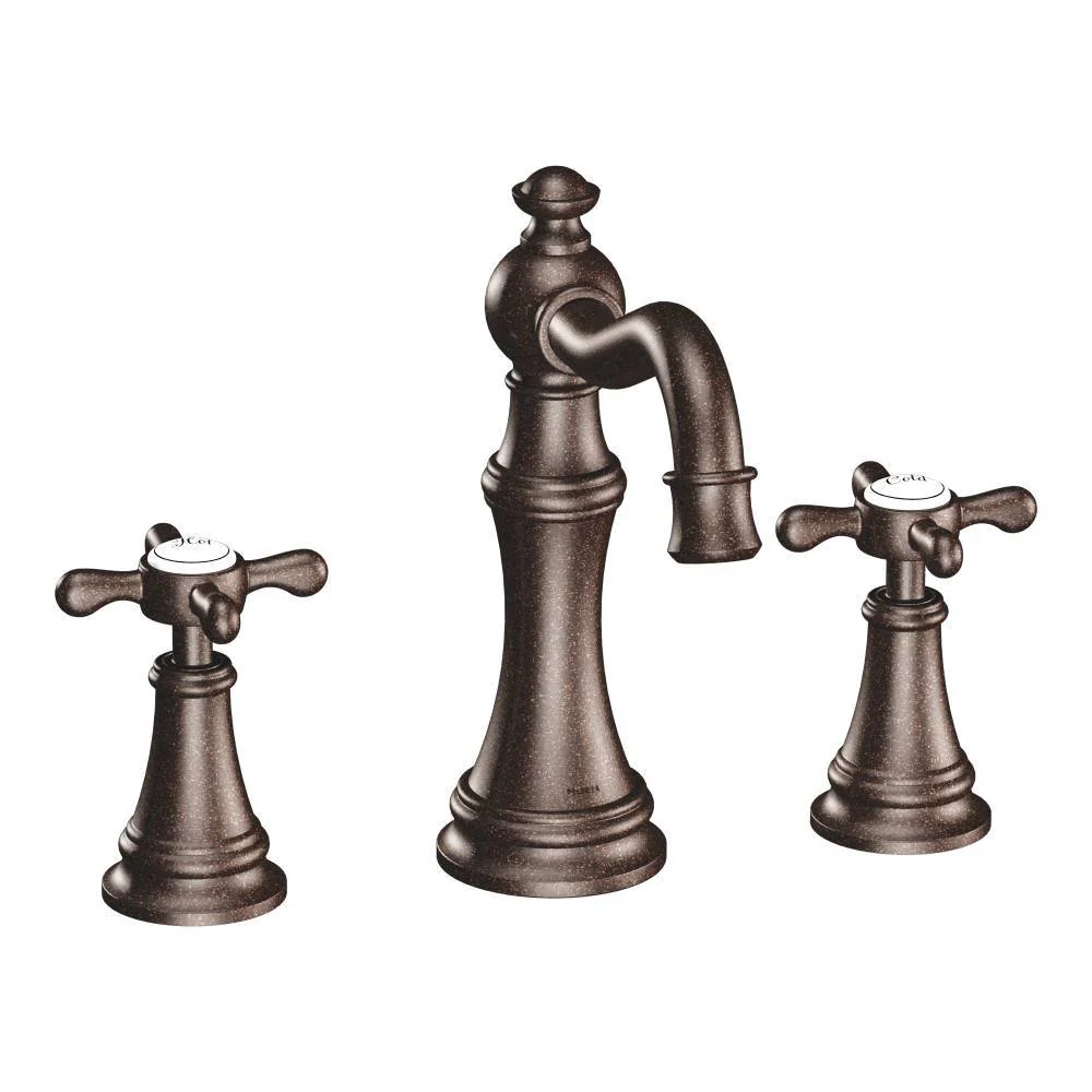 Weymouth Widespread Bathroom Faucet Trim - Oil Rubbed Bronze TS42114ORB Moen