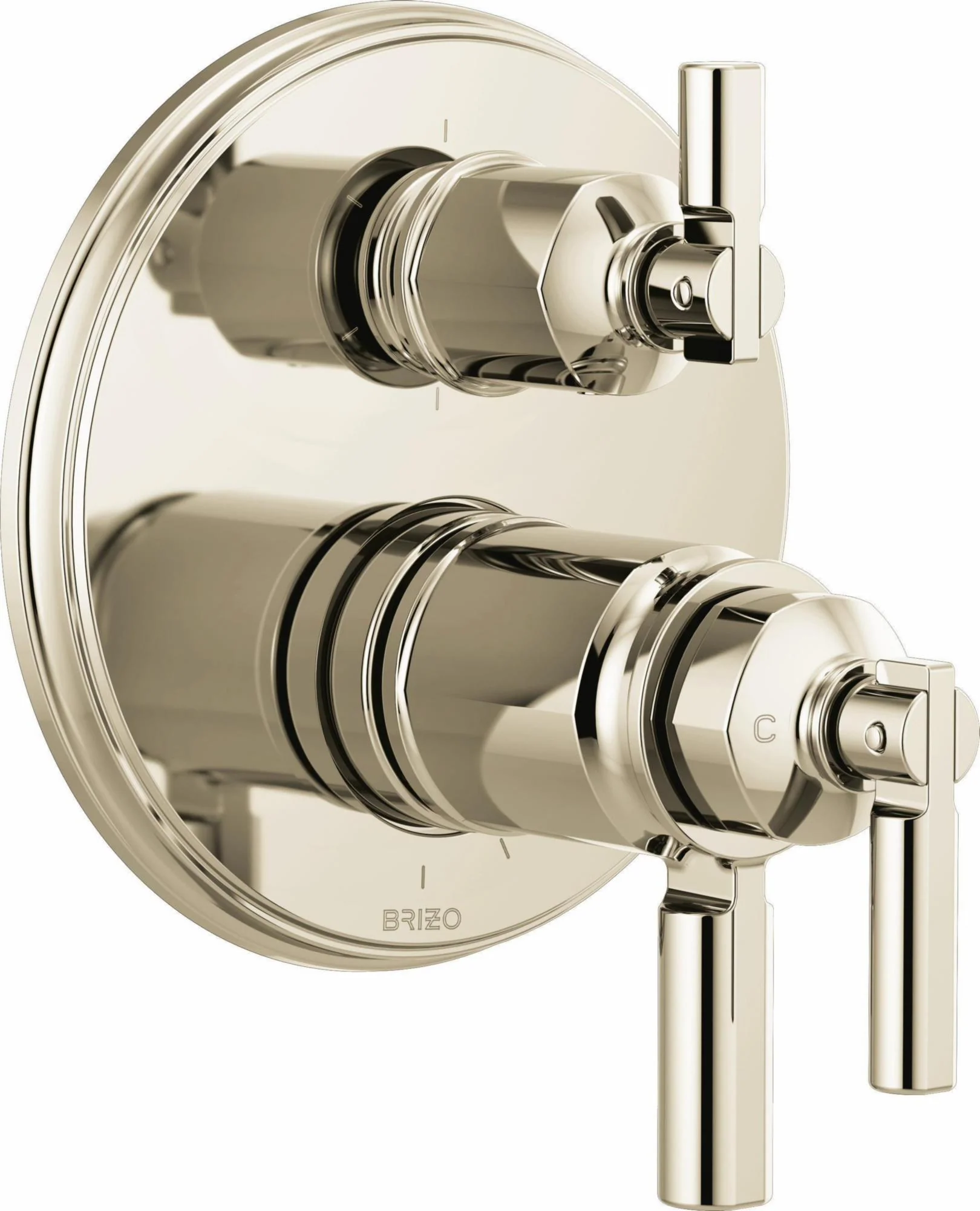 Invari TempAssure Thermostatic Valve Trim with 6-Function Integrated Diverter - Polished Nickel T75676-PN Brizo