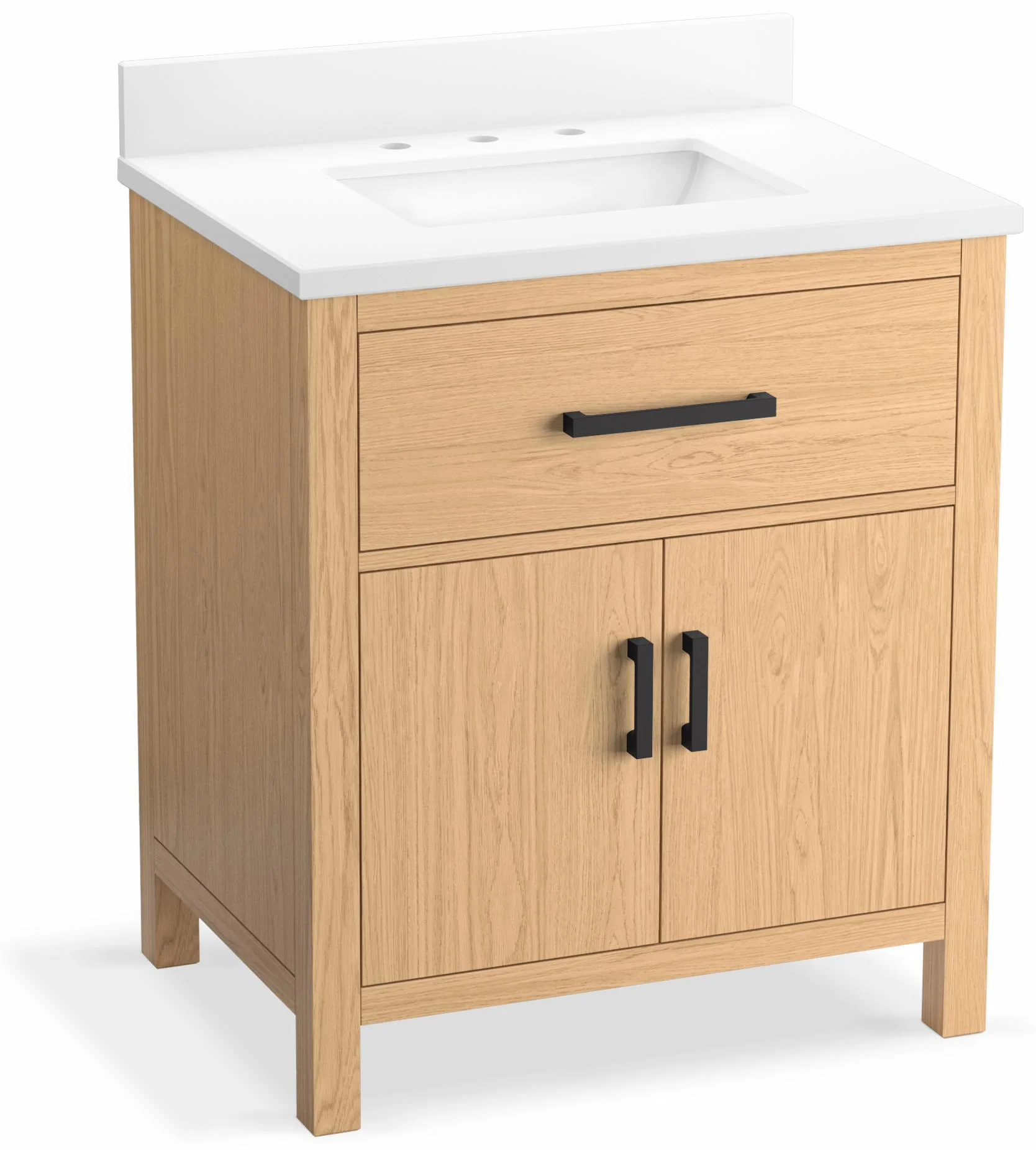 Kresla 30" Bathroom Vanity with Sink and Quartz Top - Light Oak 40638-BD1-WEK Kohler