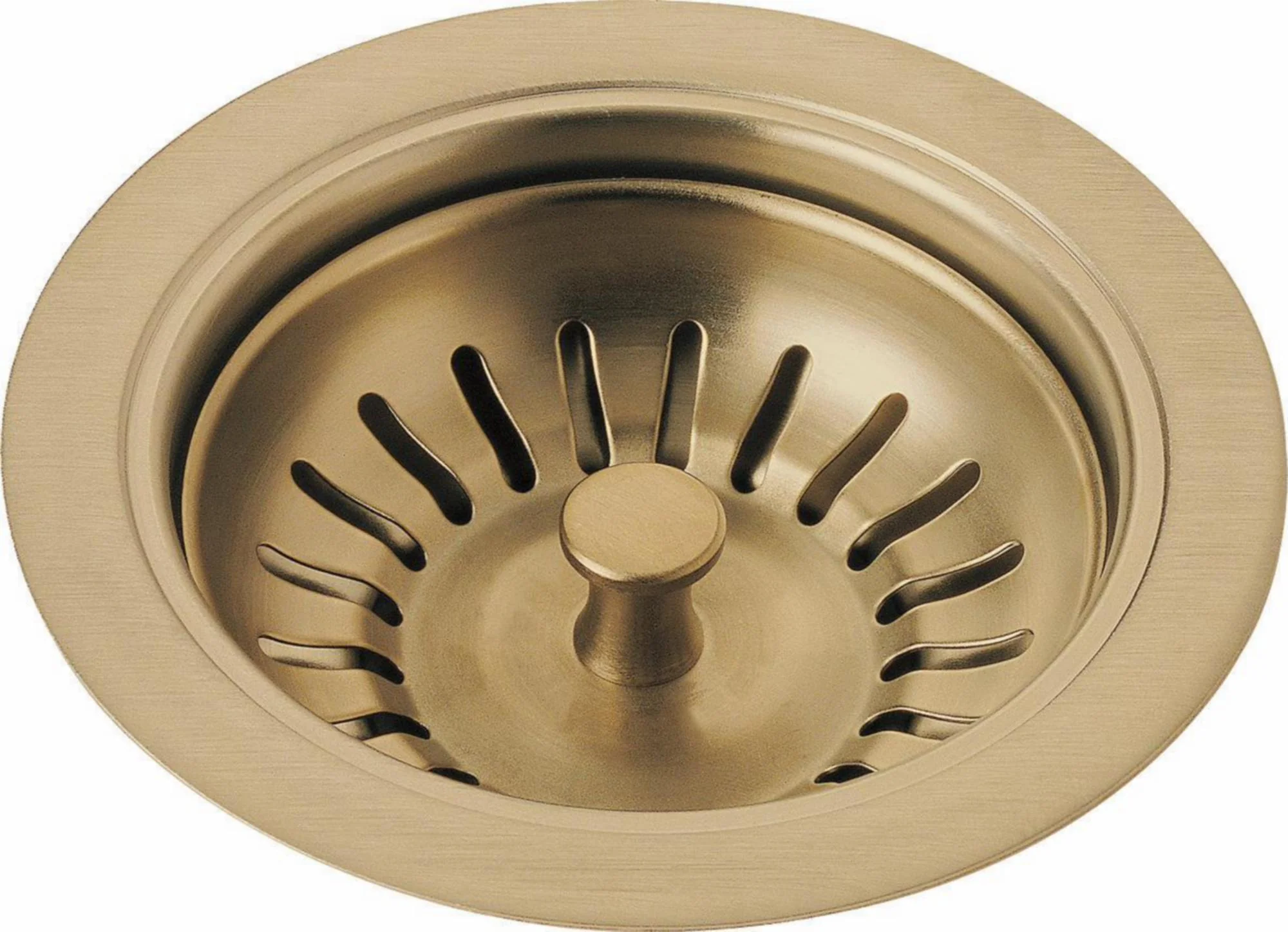 Kitchen Sink Flange and Strainer - Champagne Bronze 72010-CZ Delta