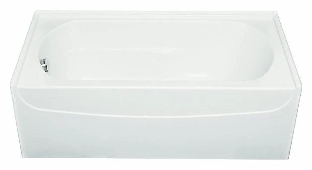 Hystar 60" LH Drain Oval Alcove Tub - White 3061-0 Hytec