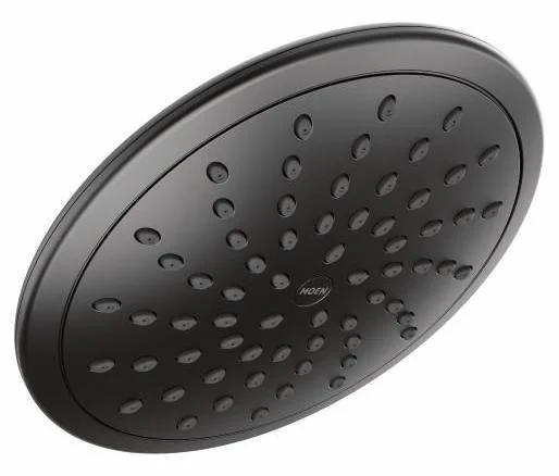 1-Function 8" Rainshower Shower Head 1.75 GPM - Matte Black 6345EPBL Moen