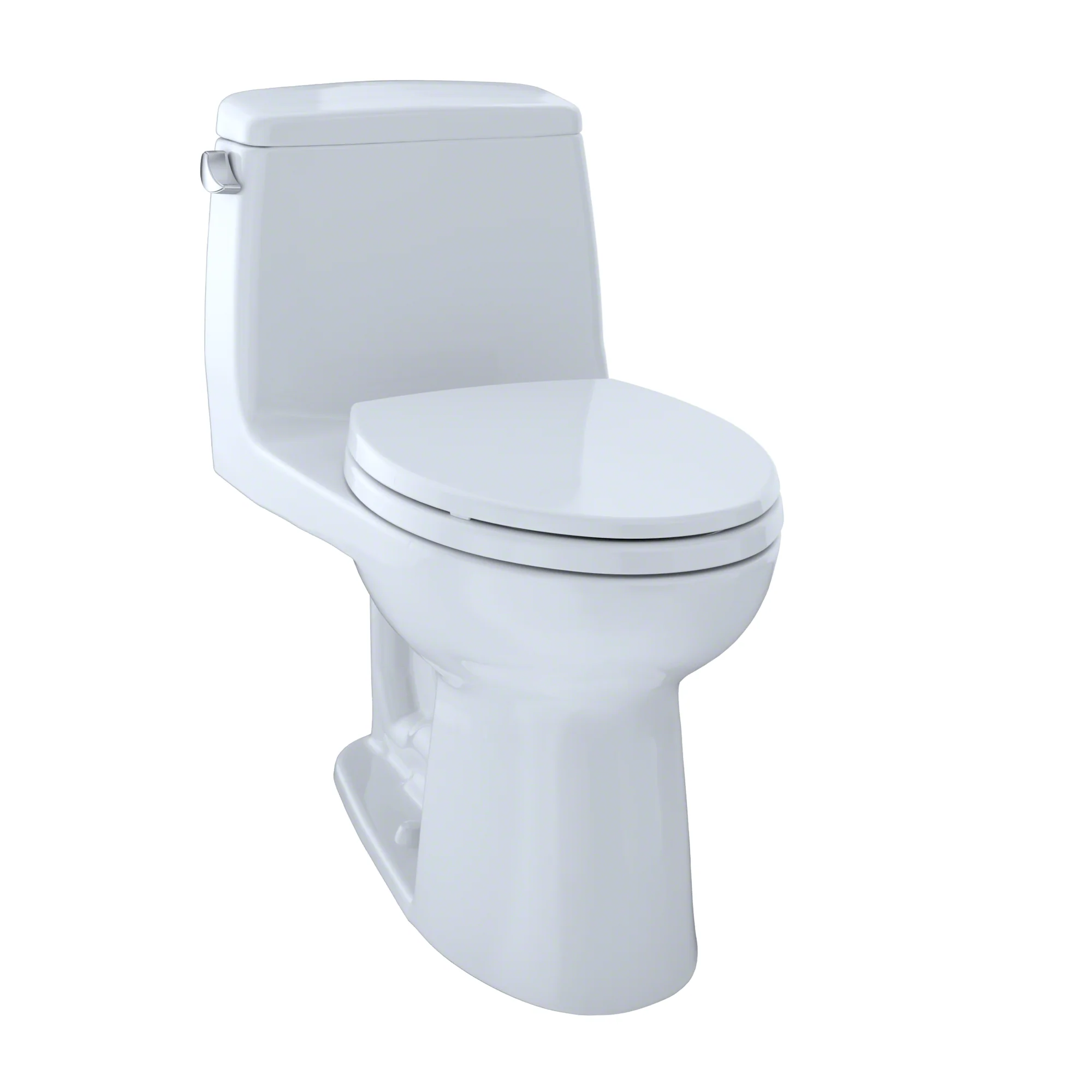 UltraMax Comfort Height Elongated 1.28 GPF 1-Piece Toilet with SoftClose Seat - Cotton White MS854114EL#01 Toto