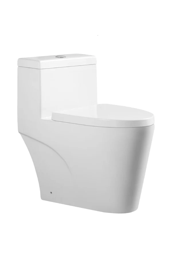 Simmons Dual Flush 16.5" Standard Height One-Piece Toilet - White BT10165-TDF Duval