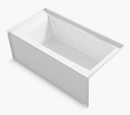 Bowen 60" LH Drain Alcove Tub - White 3833-0 Hytec