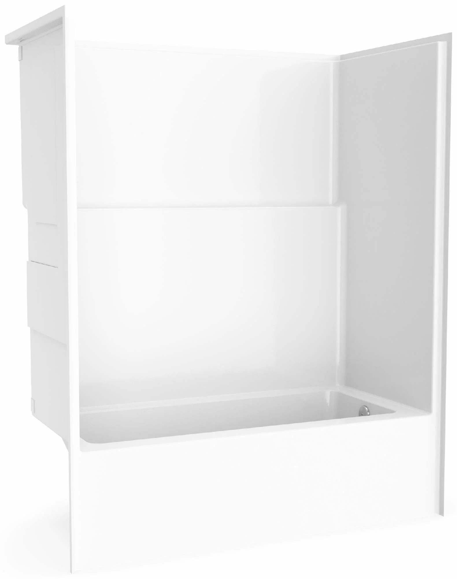 Icon 60" x 32" RH Drain Alcove 1-Piece Tub & Shower - White 107157-000-002-002 Maax