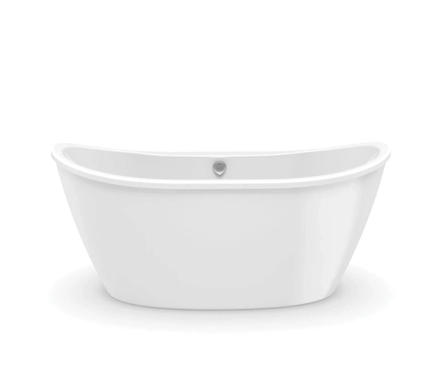Delsia 60" x 32" Center Drain Freestanding Tub - White 106192-000-002-104 Maax