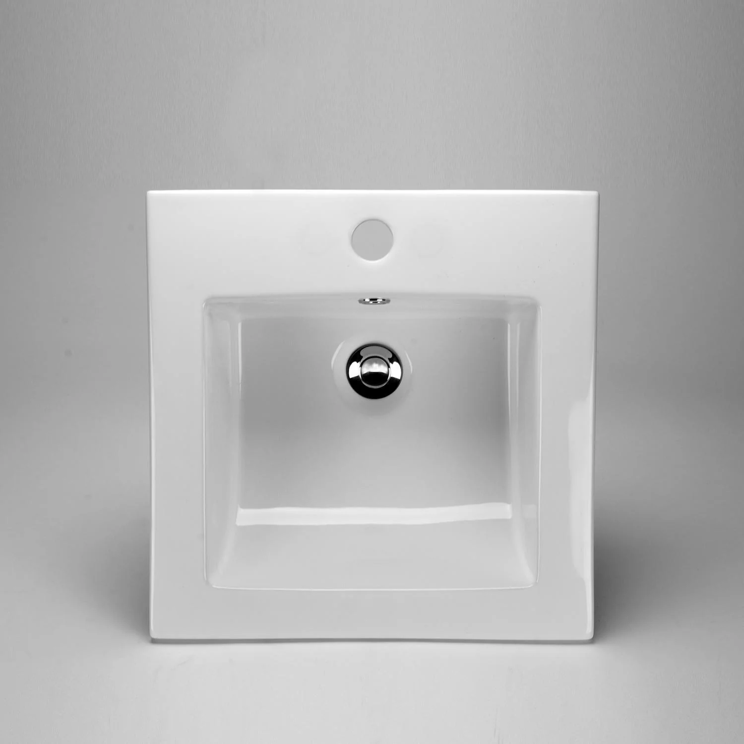 1-Hole Drop-In Bathroom Sink - White 36811 Acritec