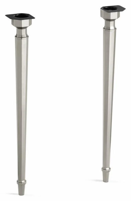 Kathryn Octagonal Brass Table Legs - Vibrant Brushed Nickel 6839-BN Kohler
