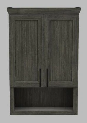 2-Door Bathroom Storage Cabinet Stained-Classic Modern Shaker - Summit OTJ-SUMMIT Stonewood Cabinetry