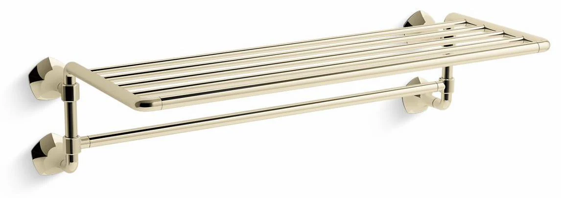 Occasion Hotelier Towel Bar Shelf - Vibrant French Gold 27085-AF Kohler