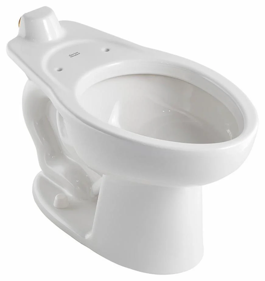 Madera 1.1 GPF Floor Mounted Elongated Flushometer Bowl with Back Spud (Less Seat) - White 3463001.020 American Standard