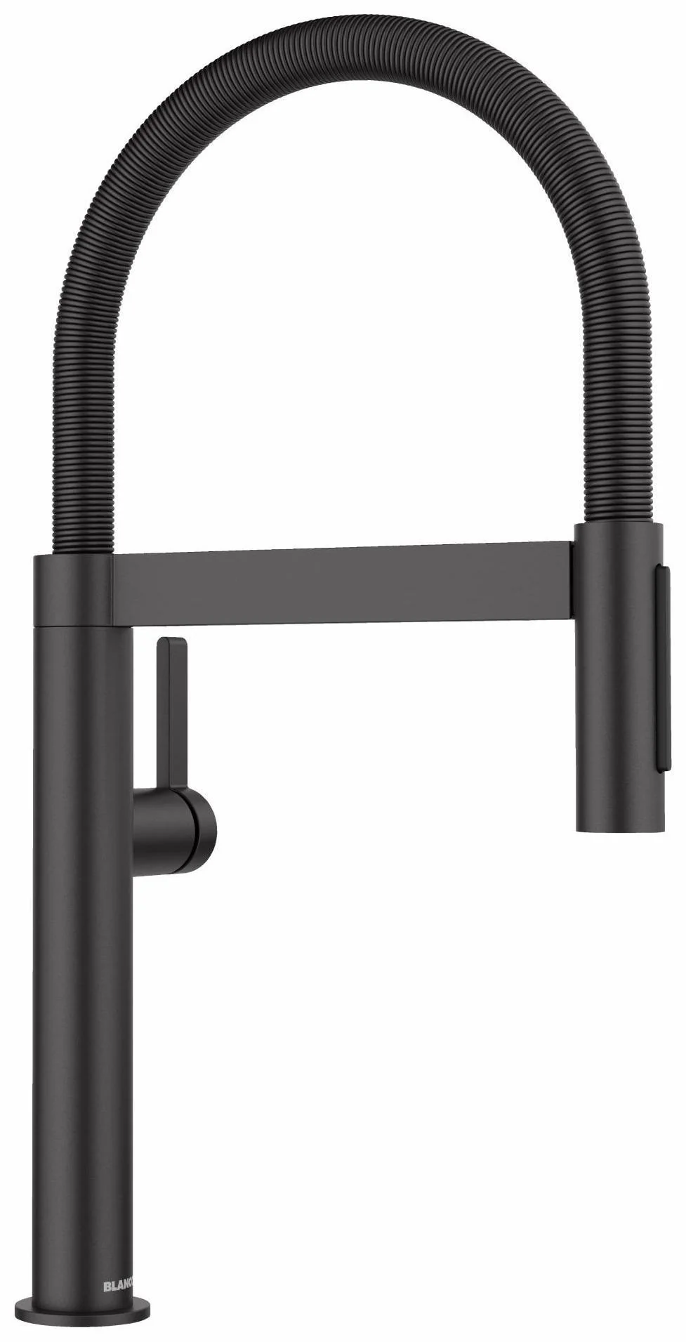 BlancoCulina II Mini Pre-Rinse Kitchen Faucet with Spring Pulldown Spray - Matte Black 527481 Blanco