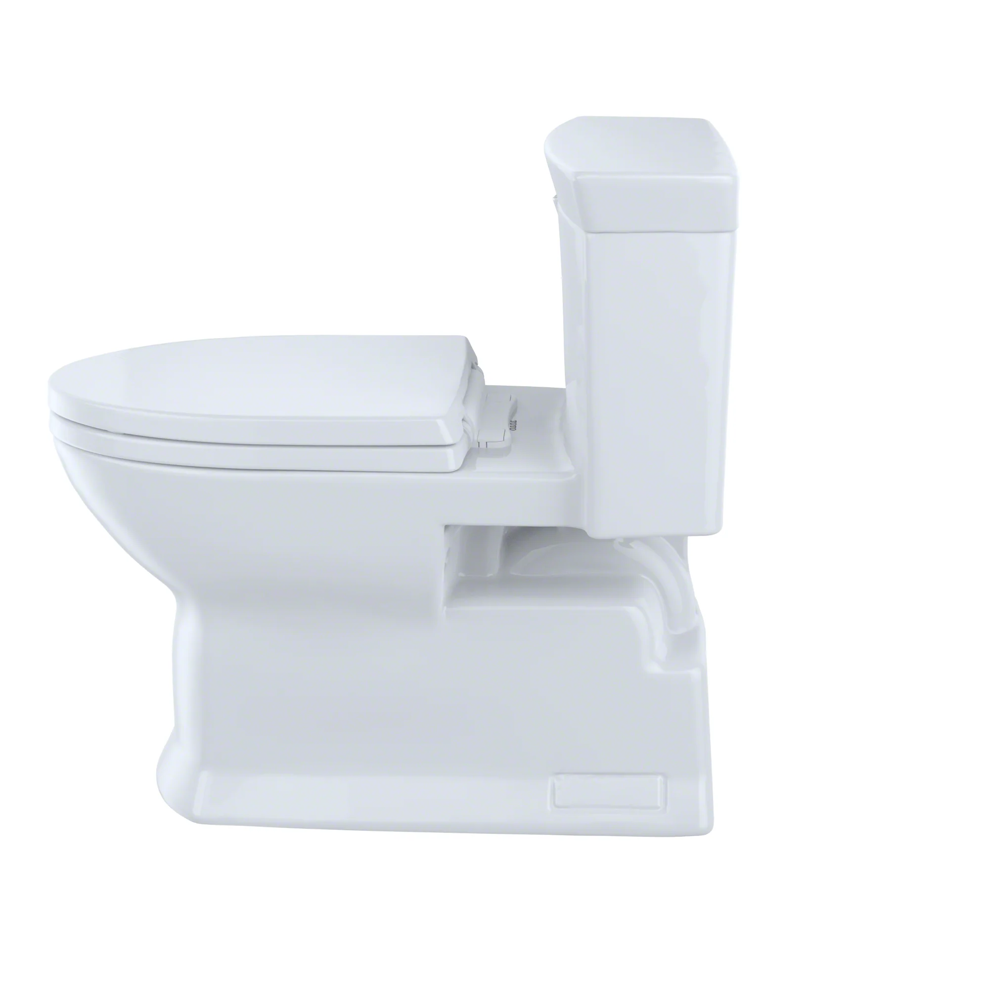 Soiree Standard Height Elongated 1.28 GPF 1-Piece Toilet (seat sold separately) - Cotton White MS964214CEFG#01 Toto