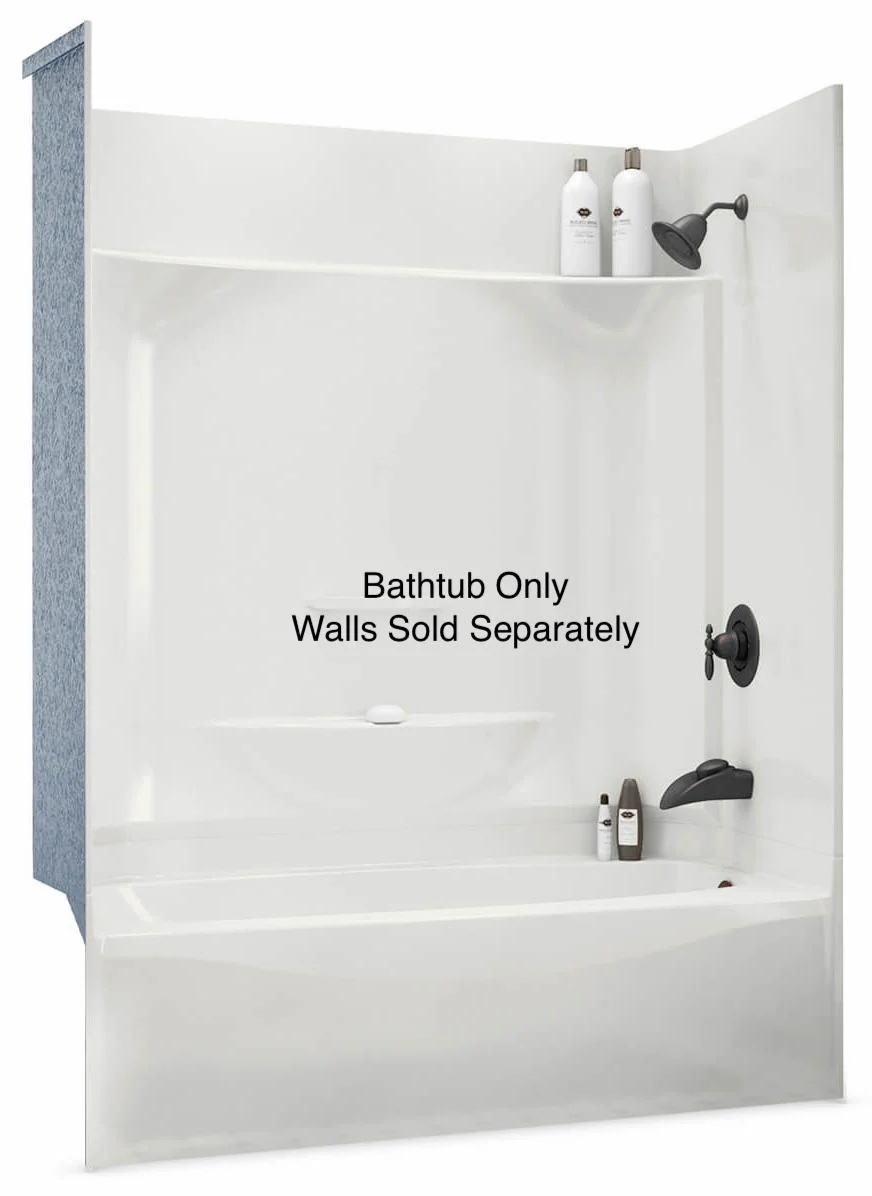 KDTS 32" x 60" AFR RH Drain Pinned Bathtub (Tub Only) - White 145017-000-002-595 Maax